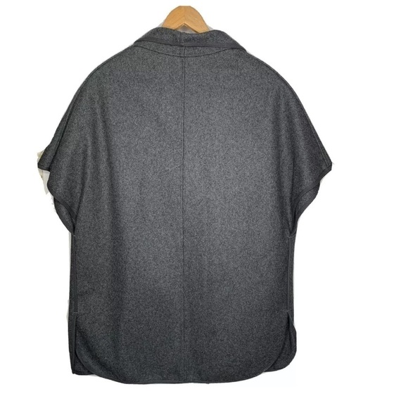 Talula Womens Wool Blend Open Front Gray size XXS/XS Career Business Oversized - Picture 5 of 5